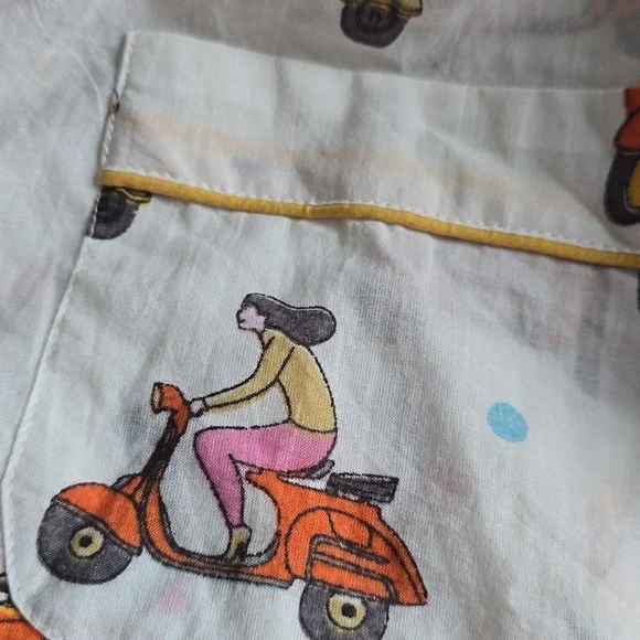 Mahogany Cotton Moto Pajamas - Picture 13 of 16